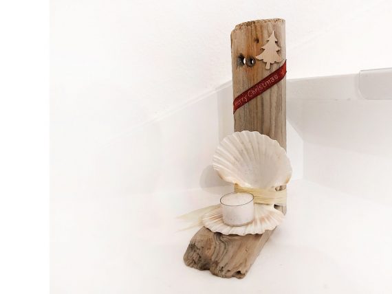 Kerzenhalter aus Treibholz von Shabby Surf Art
